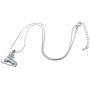 TEAMER 3D Turquoise Crystal Ice Skate Necklace Figure Skating Pendant Skater Necklace Jewelry Gifts for Teens Girls Women