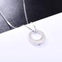 Jinlou Circle of Life Urn Necklace for Ashes Always in My Heart Sterling Silver Cremation Urns Pendant Eternity Memorial Necklaces for Women
