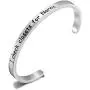 SEIRAA I Check Closets for Narnia Cuff Bangle Literary Gift CS Lewis Quote Bangle Narnia Jewelry Book Nerd Gift for Women