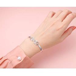 925 Sterling Silver Love Heart Infinity Bracelet Jewelry for Women Teen Girls