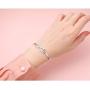 925 Sterling Silver Love Heart Infinity Bracelet Jewelry for Women Teen Girls