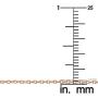 Kooljewelry Rose Gold Over Silver 1.2 mm Round Cable Chain Necklace (16, 18, 20, 22, 24 or 30 inch)