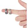 COTTVOTT 8mm Stainless Steel Spinner Rings Fashion Wedding Band Promise Rings Jewelry for Women Men