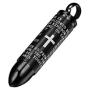 Memorial Keepsake Cremation Urn Ashes Necklace Bullet English Version Lords Prayer Pendant