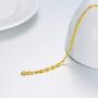 Solid 18K Gold Bracelets for Women, Real Gold Adjustable Italian Chain Bracelets Anniversary Christmas Jewelry Gifts for Wife, Mom, Girlfriend, 6.5''- 7.5''
