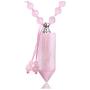 Sunligoo Urn Pendant Necklace for Ashes Cremation Memorial Keepsake Jewelry Healing Crystal Point Pendant Natural Stone Beads Necklaces for Women Girls