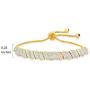 Diamond Accent Bolo Tennis Bracelet in Yellow Gold Over Sterling Silver
