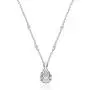 Gin & Grace 10K White Gold Natural Diamond & Pear Cut Genuine Aquamarine Pendant Necklace for Women Gin & Grace 10K White Gold Natural Diamond & Pear Cut Genuine Aquamarine Pendant Necklace for Women