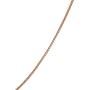 Plain 1MM Thin 14K Rose Gold Plate 925 Sterling Silver Box Chain Necklace For Women Nickel-Free Made In Italy 16 18 Inch