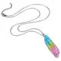 Top Plaza Natural Raw Stone Healing Crystal Necklace Silver Tree of Life Wire Wrapped Clear Quartz Point Pendant for Womens Ladies Top Plaza Natural Raw Stone Healing Crystal Necklace Silver Tree of Life Wire Wrapped Clear Quartz Point Pendant for Womens Ladies