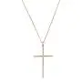 RIAH FASHION Dainty Simple Religious Charm Necklace - Minimal Pendant Delicate Chain Cross Valentines Gift Christian Jewelry