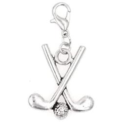 Its All About...You! Golf Clubs & Golf Ball Clip on Charm Perfect for Necklaces and Bracelets 101Ae