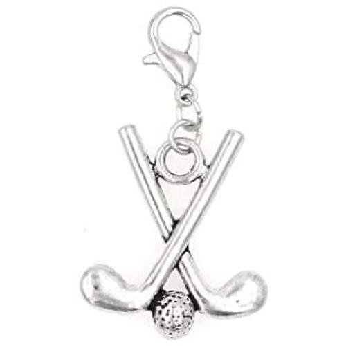 Its All About...You! Golf Clubs & Golf Ball Clip on Charm Perfect for Necklaces and Bracelets 101Ae