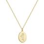 S.J JEWELRY 14K Gold Plated Guardian Flower Necklace Disc Coin Pendant Personalized Gift for Women Girls 12 Months Constellation Birthday Lucky Flower Necklace
