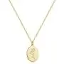 S.J JEWELRY 14K Gold Plated Guardian Flower Necklace Disc Coin Pendant Personalized Gift for Women Girls 12 Months Constellation Birthday Lucky Flower Necklace