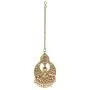 I Jewels 18K Gold Plated Traditional Handcrafted Chandbali Earrings Set with Maang Tikka Encased with Faux Kundan & Pearl for Women/Girls (TE2802FL) I Jewels 18K Gold Plated Traditional Handcrafted Chandbali Earrings Set with Maang Tikka Encased with Faux Kundan & Pearl for Women/Girls (TE2802FL)