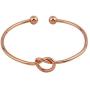 MAOFAED Love Knot Bangle Bridesmaid Jewelry Set or  Single Tie The Knot  Cuff Bracelet