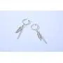 VNOX Unisex Vinatge Stainless Clip On Earrings Non Piercing Leather Feather Charm Dangle Hinged Stud Earrings for Men Women Teen VNOX Unisex Vinatge Stainless Clip On Earrings Non Piercing Leather Feather Charm Dangle Hinged Stud Earrings for Men Women Teen