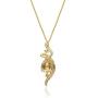 Gin & Grace 10K Yellow Gold Natural Opal Diamond (I1,I2) Pendant Necklace with Gold Chain for Women Mothers Day Jewelry Gifts