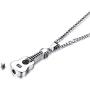 Starchenie Urn Guitar Pendant Necklace Ashes Holder in Stainless Steel for Men Women