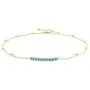18K Gold Satellite Beaded Curb Ball Chain Choker Turquoise Beads Bar Necklace Handmade Pendant Jewelry Adjustable for Women 16”+ 2” 18K Gold Satellite Beaded Curb Ball Chain Choker Turquoise Beads Bar Necklace Handmade Pendant Jewelry Adjustable for Women 16”+ 2”
