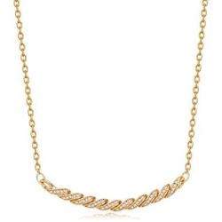 MYEARS Women Bar Necklace Gold Diamond Cubic Zirconia 14K Gold Filled Dainty Boho Beach Simple Handmade Jewelry Gift