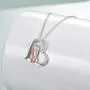 Sister Necklaces Sterling Silver Rose Gold Plated Big Sis Lit Sis Love Heart Friendship Sister Necklace Jewelry Gifts for Sister Classmates Friends
