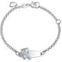 Personalized Name Bar Teddy Bear ID Identification Bracelet Women Teen 925 Silver Sterling Small Wrists 5-6 Inch Adjust
