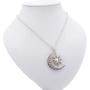 Sun Crescent Moon Necklace Choker Vintage Gothic Sunflower Sunshine Pendant Neckalce for Women Girls Statement Jewelry Gifts