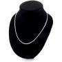 Cy trendy Fashion Snake Rope Chain 925 Sterling Silver Plated Men Women Jewelry Necklace 24