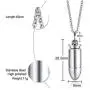 VNOX Stainless Steel Bullet Pendant Necklace for Men Women,Black VNOX Stainless Steel Bullet Pendant Necklace for Men Women,Black
