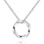 Dainty Circle Pendant Necklace Womens Eternity Mobius Circle of Life Jewelry 925 Sterling Silver Birthday Mothers Day Gift for Mom/Wife/Girlfriend/Girls
