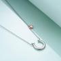 POPLYKE Sterling Silver Horseshoe Necklace Horse Jewelery Gifts for Women