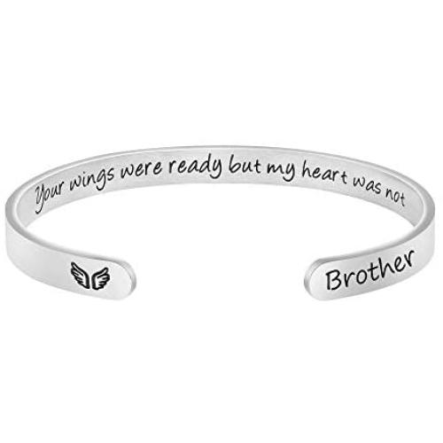 Memorial Gifts for Women In Memory of Loved One Remembrance Jewelry Sympathy Bracelet Your Wings were Ready But My Heart was Not