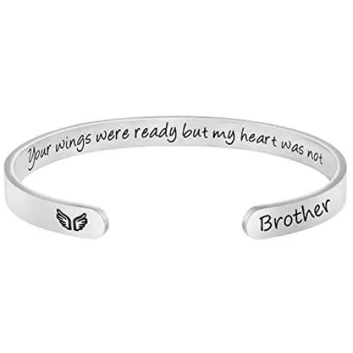 Memorial Gifts for Women In Memory of Loved One Remembrance Jewelry Sympathy Bracelet Your Wings were Ready But My Heart was Not Memorial Gifts for Women In Memory of Loved One Remembrance Jewelry Sympathy Bracelet Your Wings were Ready But My Heart was Not