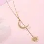Feximzl Fashion Shiny Crystal Star Moon White Gold Color Drop Earrings Jewelry for Women Earring Jackets Feximzl Fashion Shiny Crystal Star Moon White Gold Color Drop Earrings Jewelry for Women Earring Jackets