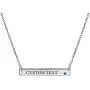 Personalized Customizable Initial Horizontal Sideway Flat Bar Name Plate Pendant Necklace For Teen Women Teens .925 Sterling Silver 12 Birthday Month Crystal Accent Colors Personalized Customizable Initial Horizontal Sideway Flat Bar Name Plate Pendant Necklace For Teen Women Teens .925 Sterling Silver 12 Birthday Month Crystal Accent Colors