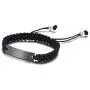 XUANPAI Custom Free Engraving Handmade Braided Rope Medical Alert ID Bracelet Emergency Wristband for Men Women,Adjustable