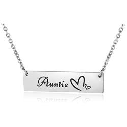 ELOI Gift for Aunt Necklace Pendant Christmas Birthday Gift for Auntie from Nephew Niece Jewelry