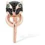 Santuzza Black Panther Spinel Rose Gold 14K Plating Rings for Women 925 Sterling Silver Leopard Head Ring Santuzza Black Panther Spinel Rose Gold 14K Plating Rings for Women 925 Sterling Silver Leopard Head Ring