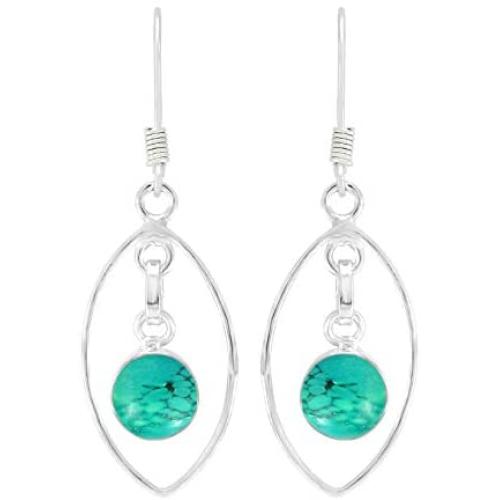 Natural Amethyst Moonstone Lapis Round Shape Gemstones 925 Silver Overlay handmade Dangle Earrings