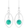 Natural Amethyst Moonstone Lapis Round Shape Gemstones 925 Silver Overlay handmade Dangle Earrings