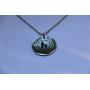 Daughter Necklace From Dad - Silver Color Laser Engraved Personalized Pendant Charm From Father