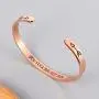 Bracelets for Women Girls Personalized Gifts, Quote Mantra Bracelet Funny Inspirational Jewelry Gifts for Best Friend, Mom, Daughter, Son, Sister, Niece Birthday Mothers Day Present Come Gift Box