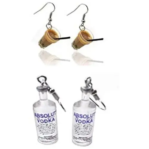 Tiande Creative Food Fruit Acrylic Big Drop Dangle Stud Earrings for Women Girls Tiande Creative Food Fruit Acrylic Big Drop Dangle Stud Earrings for Women Girls