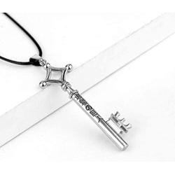 QualityWhiz Anime Attack on Titan Shingeki no Kyojin Eren Basement Key Pendant Jewelry (Silver Key)