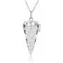 MANIFO Crystal Locket Pendant Necklace Reiki Healing Gemstone Point Necklaces Jewelry