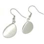 EarringTear Drop Hook Earrings Art Poppies Glass Dome Cabochon Earrings Jewelry