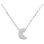 Wanderer Moon Pendant Necklace, High Polished Gold Silver Crescent Star-shaped Short Necklace Chain Jewellery for Women and Girls