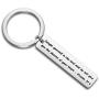 Gzrlyf Psalm 37:4 Keychain Delight Yourself in The Lord Bible Verse Keychain Christian Gifts